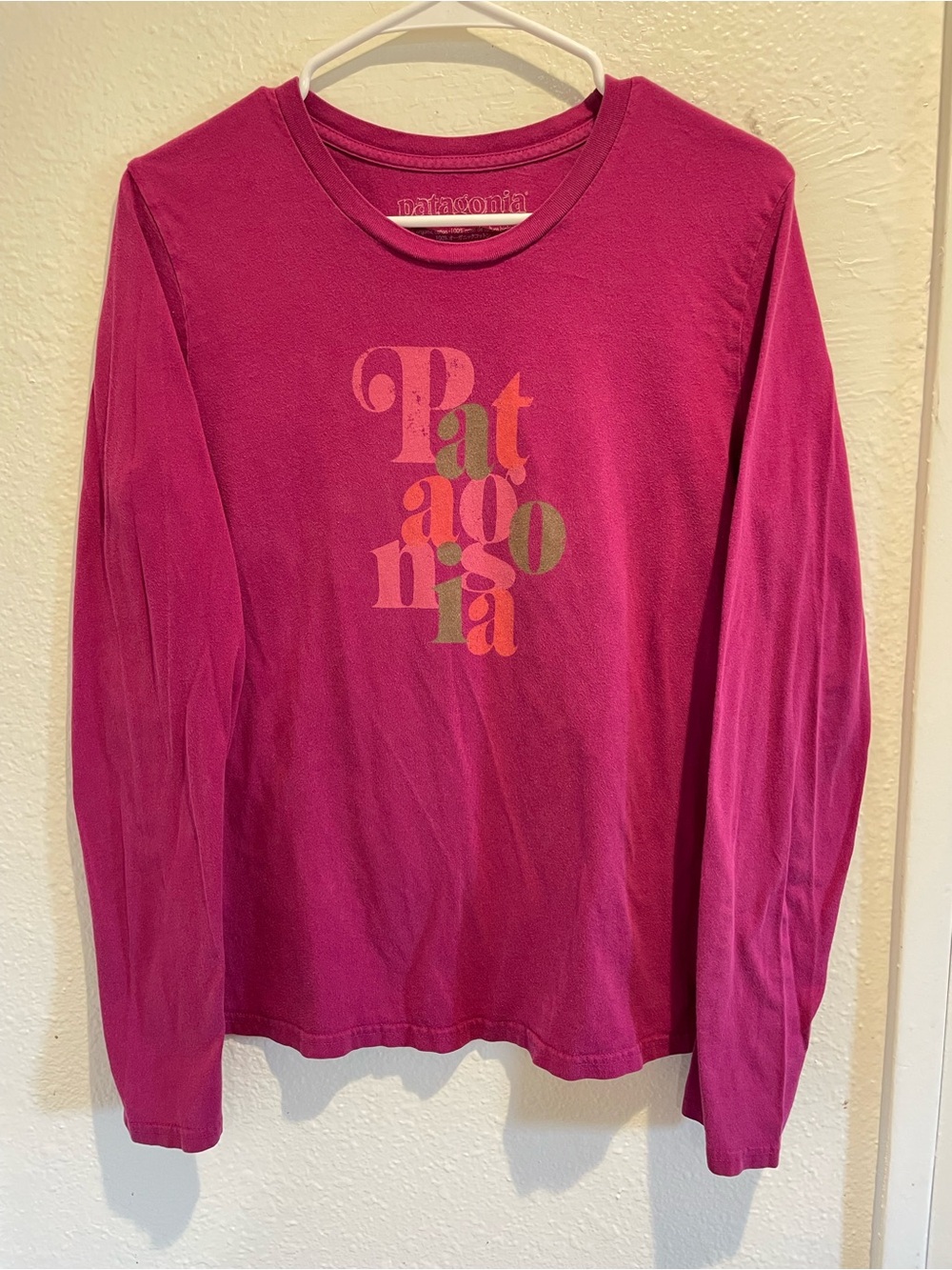 🌸 Patagonia Women’s Organic Cotton Graphic Long Sleeve Tee • L ⛰️
